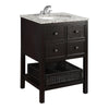 Simpli Home Burnaby 24 in. Vanity in Espresso Brown Cabinet Only