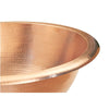 SINKOLOGY Strauss Dual Mount Handmade Pure Solid Copper Bathroom Sink in Naked Copper